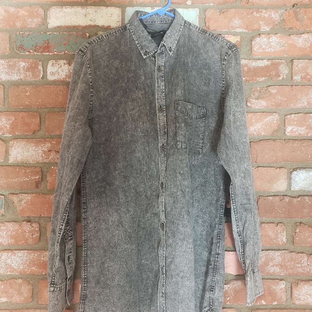 Zane Robe Mens LS button down Medium NWT